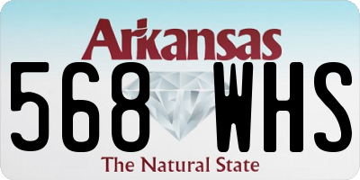 AR license plate 568WHS