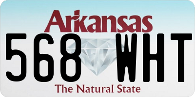 AR license plate 568WHT