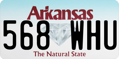 AR license plate 568WHU