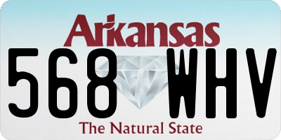 AR license plate 568WHV