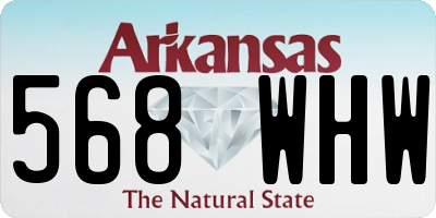AR license plate 568WHW