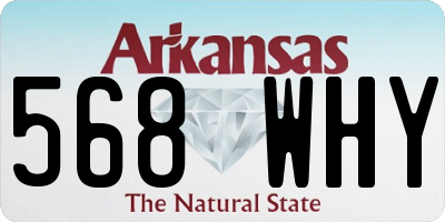 AR license plate 568WHY