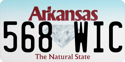 AR license plate 568WIC