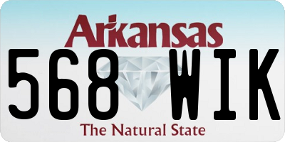 AR license plate 568WIK