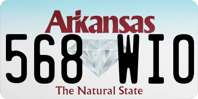 AR license plate 568WIO