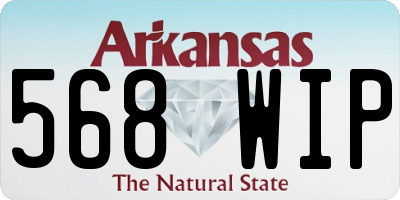 AR license plate 568WIP