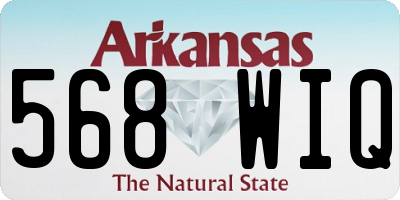 AR license plate 568WIQ