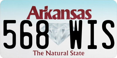 AR license plate 568WIS