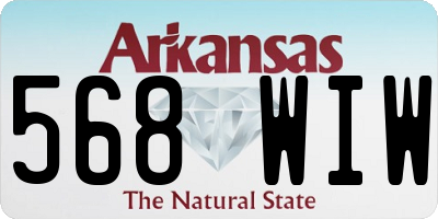 AR license plate 568WIW