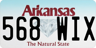 AR license plate 568WIX