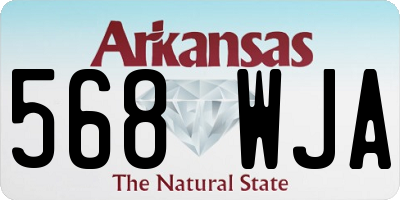 AR license plate 568WJA