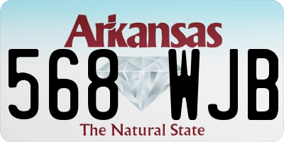 AR license plate 568WJB