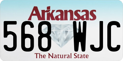 AR license plate 568WJC