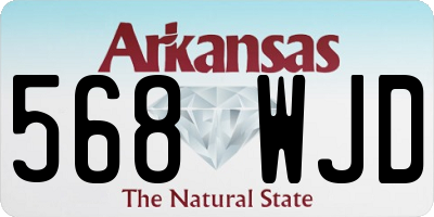 AR license plate 568WJD