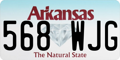 AR license plate 568WJG