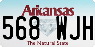 AR license plate 568WJH