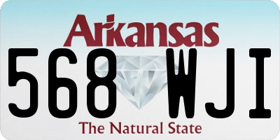 AR license plate 568WJI