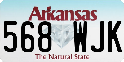 AR license plate 568WJK