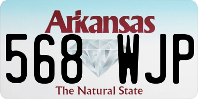 AR license plate 568WJP