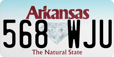 AR license plate 568WJU