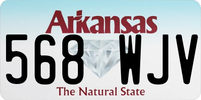 AR license plate 568WJV