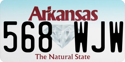 AR license plate 568WJW