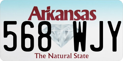 AR license plate 568WJY