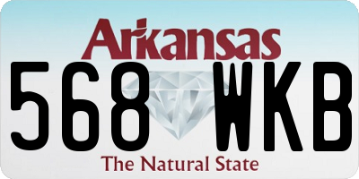 AR license plate 568WKB