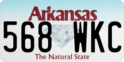 AR license plate 568WKC