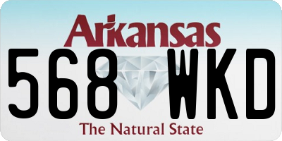 AR license plate 568WKD