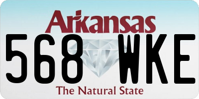 AR license plate 568WKE