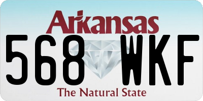 AR license plate 568WKF