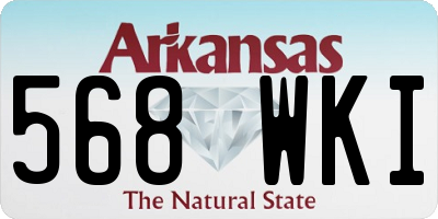 AR license plate 568WKI