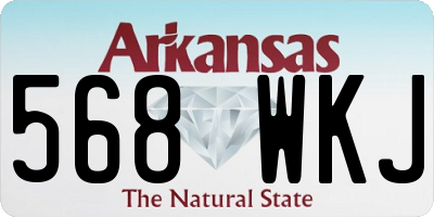 AR license plate 568WKJ