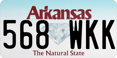 AR license plate 568WKK