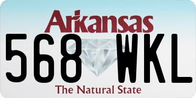 AR license plate 568WKL