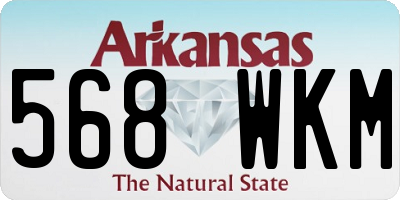 AR license plate 568WKM
