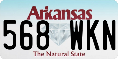 AR license plate 568WKN