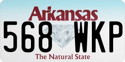 AR license plate 568WKP