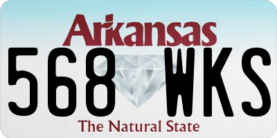 AR license plate 568WKS