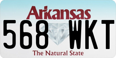 AR license plate 568WKT