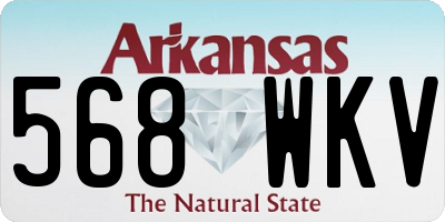 AR license plate 568WKV
