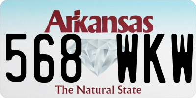 AR license plate 568WKW