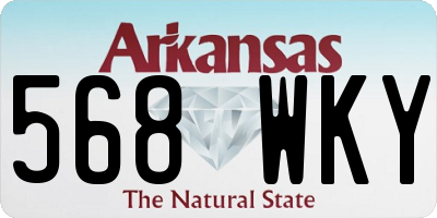 AR license plate 568WKY