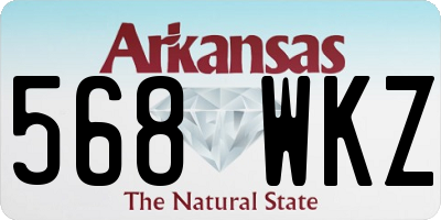 AR license plate 568WKZ