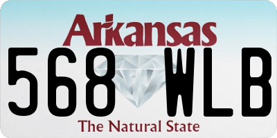 AR license plate 568WLB