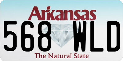 AR license plate 568WLD