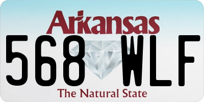 AR license plate 568WLF