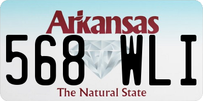 AR license plate 568WLI