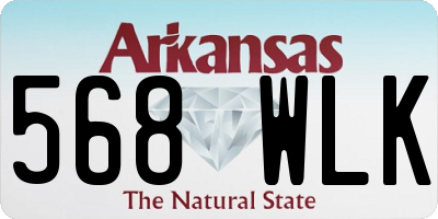 AR license plate 568WLK